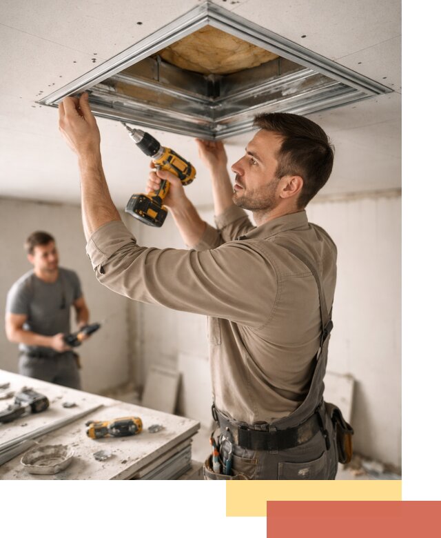 Монтаж люка в потолок из ГКЛ в Воскресенске