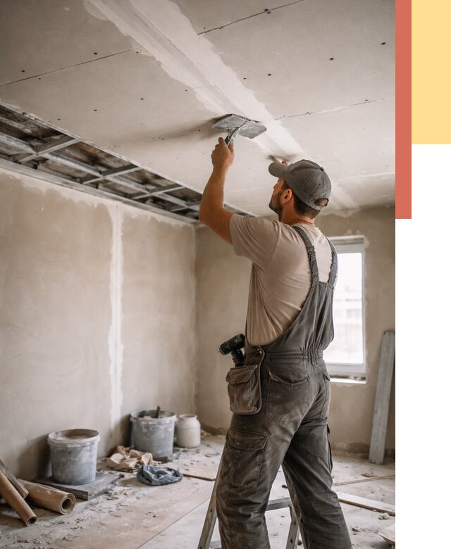 Ремонт потолка из гипсокартона в Воскресенске от 672 руб./м² — быстро и недорого | ОТДЕЛОЧНИК-Вск