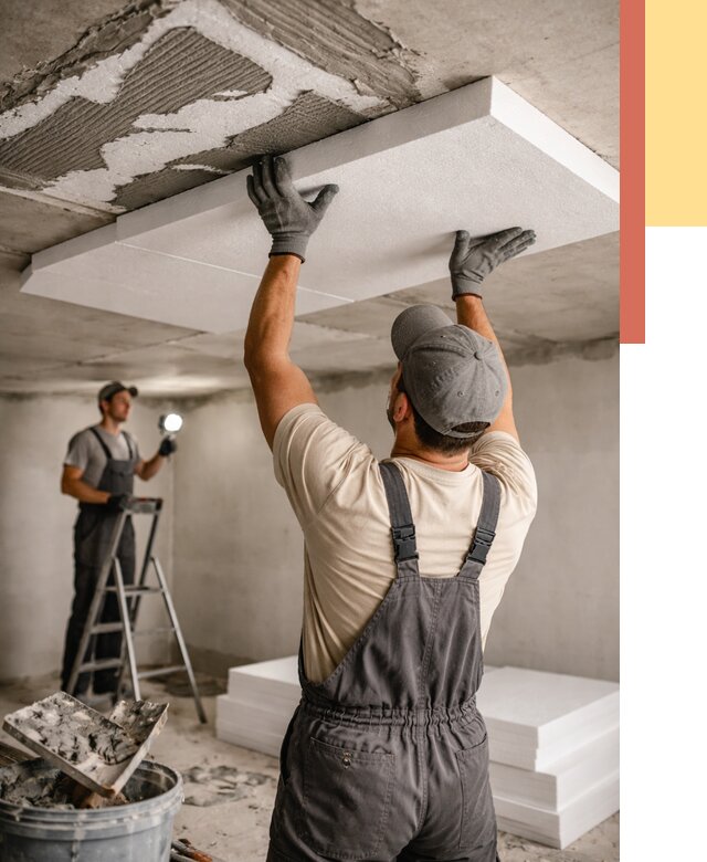 Утепление потолка пенопластом в Воскресенске от 4652 руб/м2 — недорого и быстро | ОТДЕЛОЧНИК-Вск